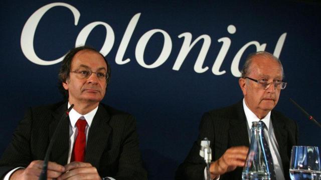 Pere Viñolas, consejero delegado de Colonial (izq.), y Juan José Brugera, presidente / EP