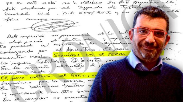 Acta del registro judicial del exdirigente de CDC, Francesc Sánchez / CG