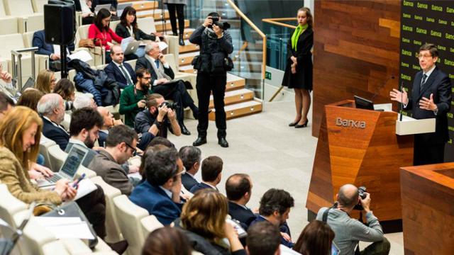 José Ignacio Goirigolzarri, presidente ejecutivo de Bankia, en la presentación Resultados 4T 2018 / BANKIA