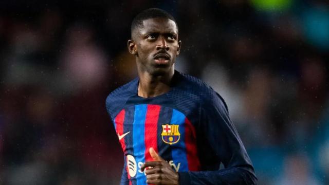 Ousmane Dembelé, durante un partido con el Barça de Xavi / FCB