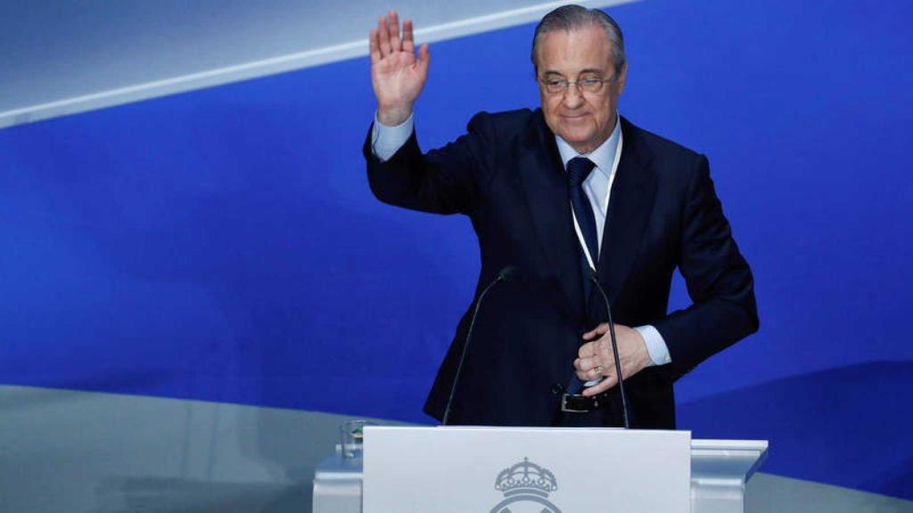 Florentino Pérez en una Asamblea de Socios del Real Madrid / EFE