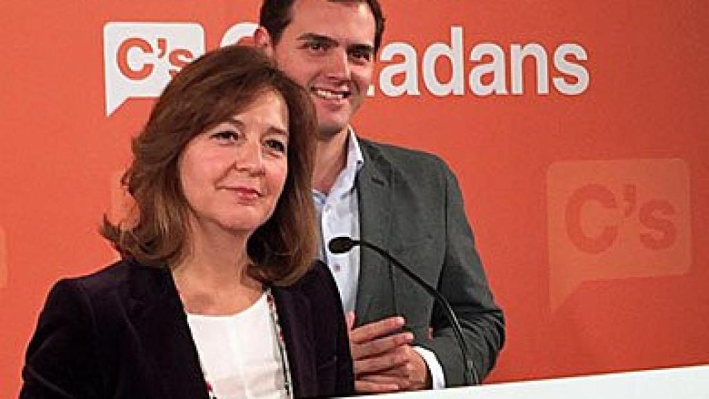 Carina Mejías y Albert Rivera