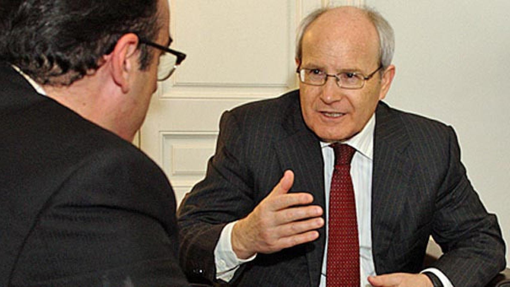 José Montilla, durante la entrevista de Jordi Bernal para CRÓNICA GLOBAL