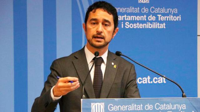 Damià Calvet, consejero de Territorio y Sostenibilidad de la Generalitat, en una comparecencia pública anterior / CG