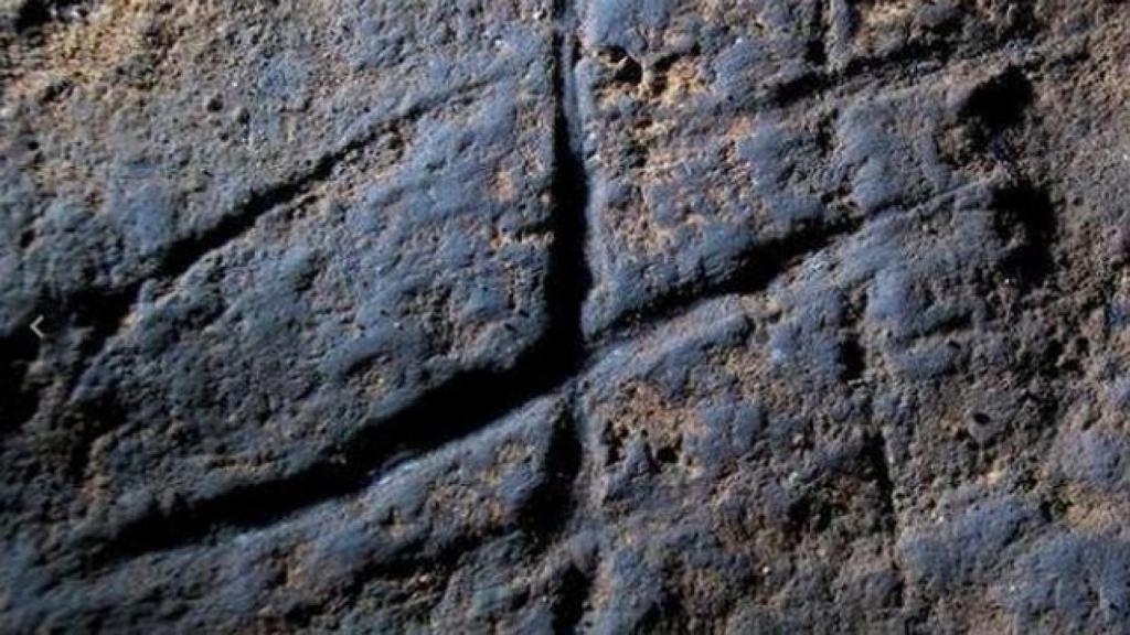 Grabado realizado por neandertales