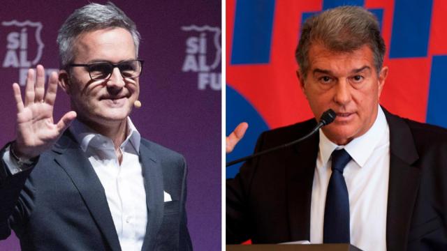 Víctor Font y Joan Laporta en un fotomontaje / Culemanía