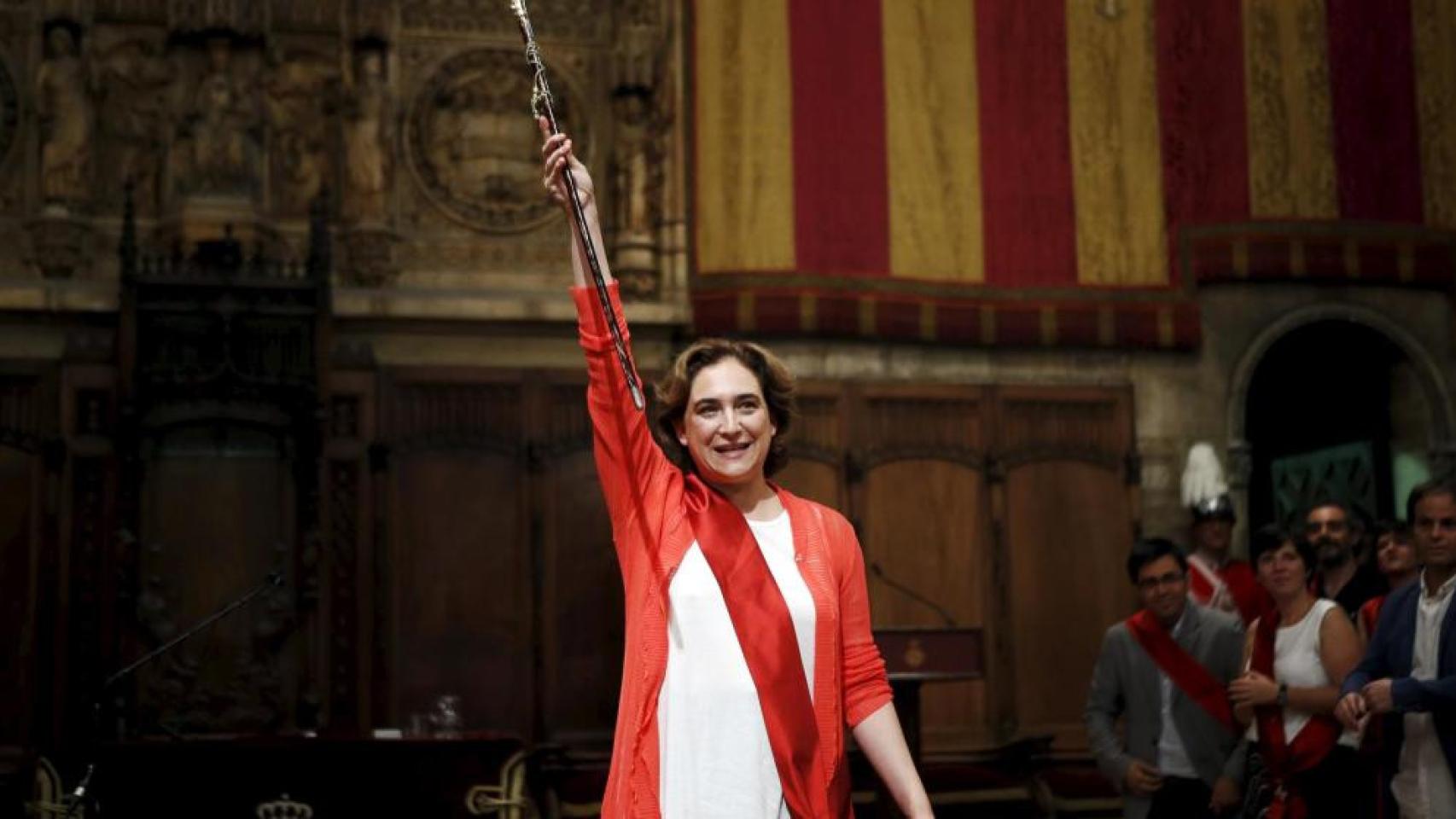 Ada Colau cuando tomó posesión del cargo