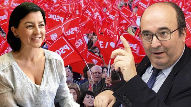 Eva Granados y Miquel Iceta, dirigentes del PSC / CG