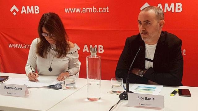 Gemma Calvet, directora de la Agencia de Transparencia del AMB, junto con Eloi Badia, vicepresidente / EP