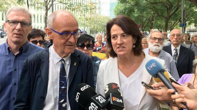 El vicepresidente de la ANC, Josep Cruanyes, i la presidenta de la entidad, Elisenda Paluzie / EP