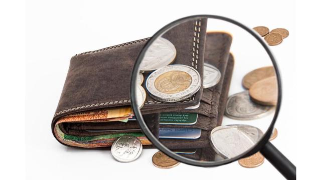 Cartera y dinero en efectivo