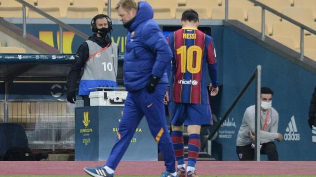 Leo Messi se marcha expulsado contra el Athletic | EFE