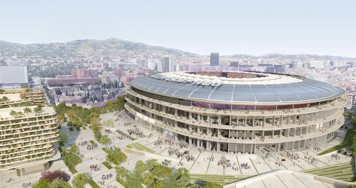 Recreación virtual del nuevo Camp Nou, dentro del proyecto Espai Barça / FCB
