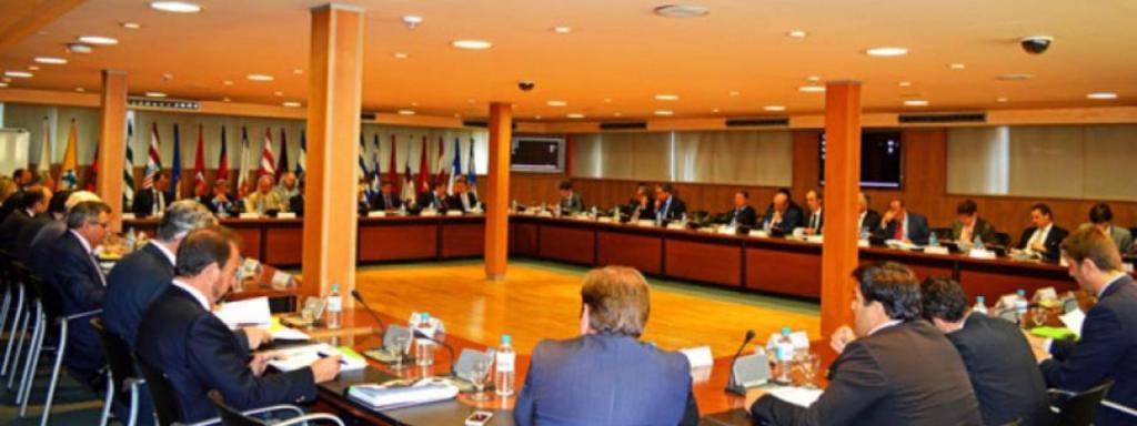 Una imagen de archivo de una asamblea de la Liga