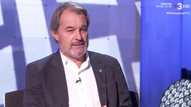 Artur Mas, expresidente de la Generalitat de Cataluña, en el programa 'FAQs' de TV3 / CCMA