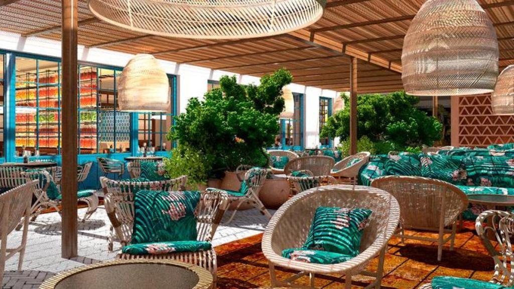 Uno de los restaurantes del Hotel Barcelona 1882, el establecimiento que Meridia Capital, el fondo liderado por Javier Faus, abrirá el próximo noviembre / MC