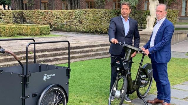 Presentación del modelo de bicicleta eléctrica operada por Moventia en Estocolmo / MOVENTIA