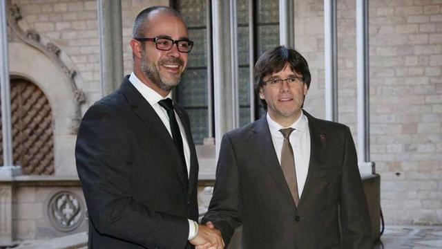 Miquel Buch y Carles Puigdemont, en una imagen de archivo
