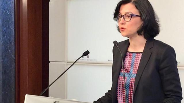 La portavoz del PSC en el Parlament, Eva Granados, valora la propuesta de Jordi Turull como candidato / CG