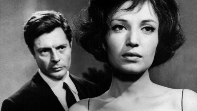 Marcelo Mastroiana y Monica Vitti en 'La notte'