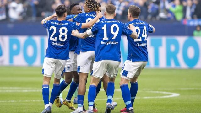 Los jugadores del Schalke 04 celebrando un gol / EFE