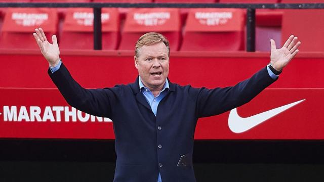Koeman, en un instante del partido contra el Sevilla | EFE