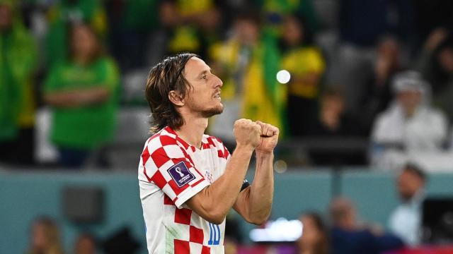 Modric, satisfecho tras la victoria de Croacia ante Brasil / EFE