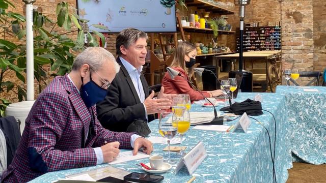 Antoni Cañete, presidente de Pimec (centro) / CG