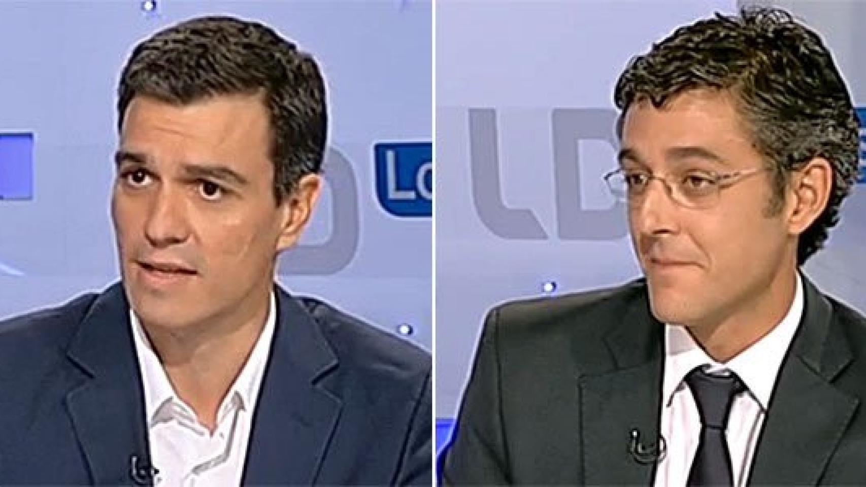 Pedro Sánchez y Eduardo Madina