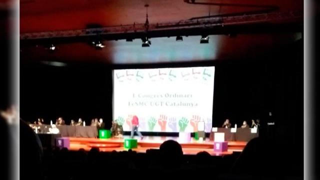 Imagen del I Congreso de la FeSMC de UGT de Cataluña, que ha terminado con agresiones / CG