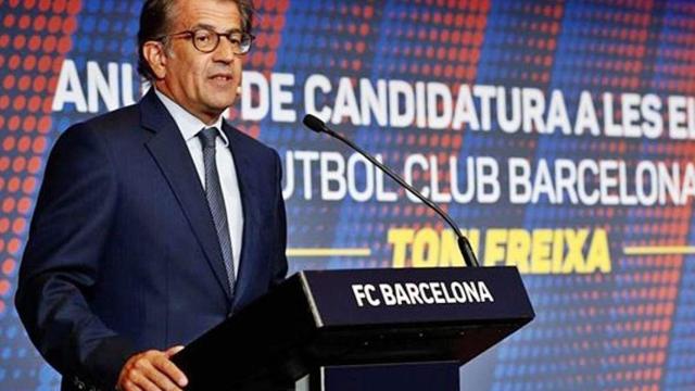 Toni Freixa en la presentación de su precandidatura / EFE