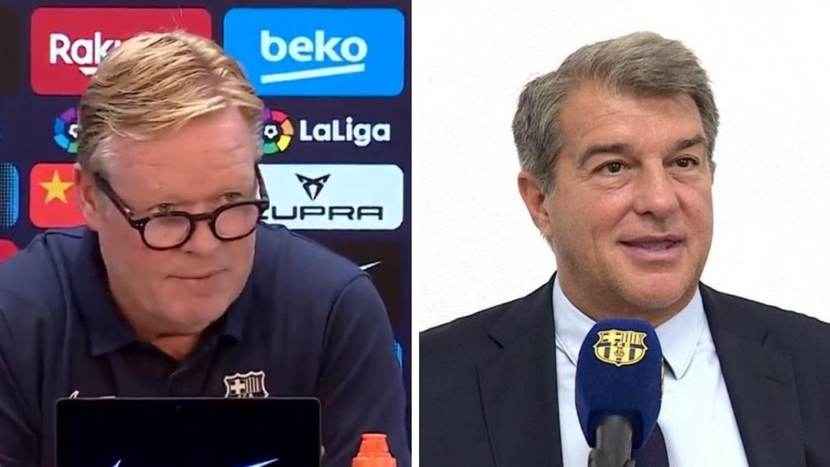 Koeman y Laporta en un fotomontaje / Culemanía