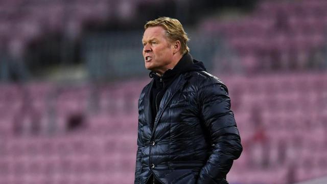 Ronald Koeman en un partido del Barça / EFE