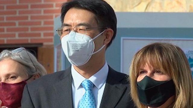 Zhu Jingyang, cónsul chino en Barcelona, en un acto oficial / Cedida