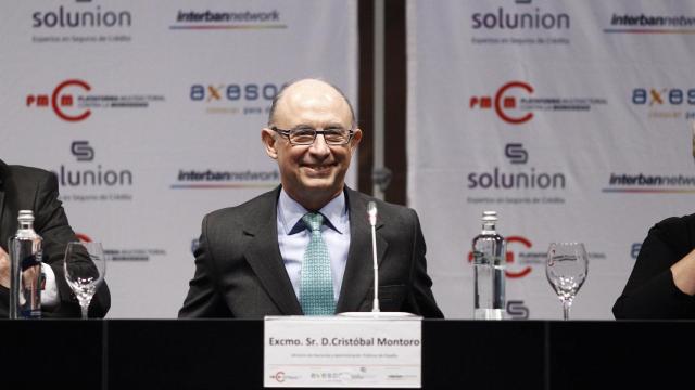 Imagen del ministro de Hacienda y Función Pública, Cristóbal Montoro, centro del debate sobre morosidad  / EP