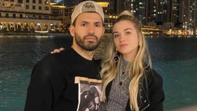 Kun Agüero con su pareja Sofía Calzetti