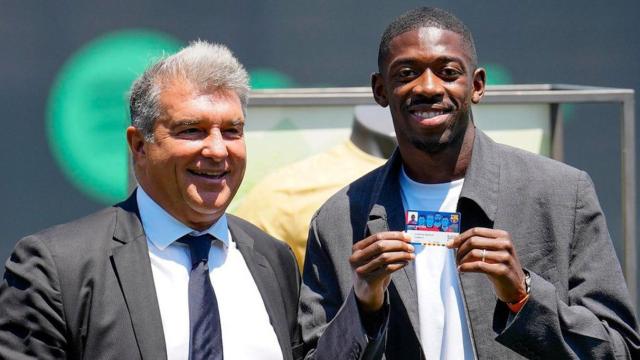 Joan Laporta convierte a Ousmane Dembelé en socio del Barça cinco años después de su fichaje