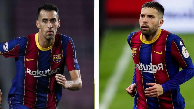 Busquets y Jordi Alba, en un montaje / Culemanía