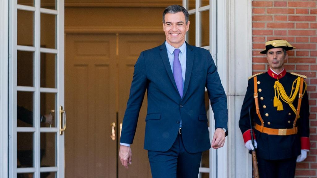 El presidente del Gobierno, Pedro Sánchez, en la Moncloa