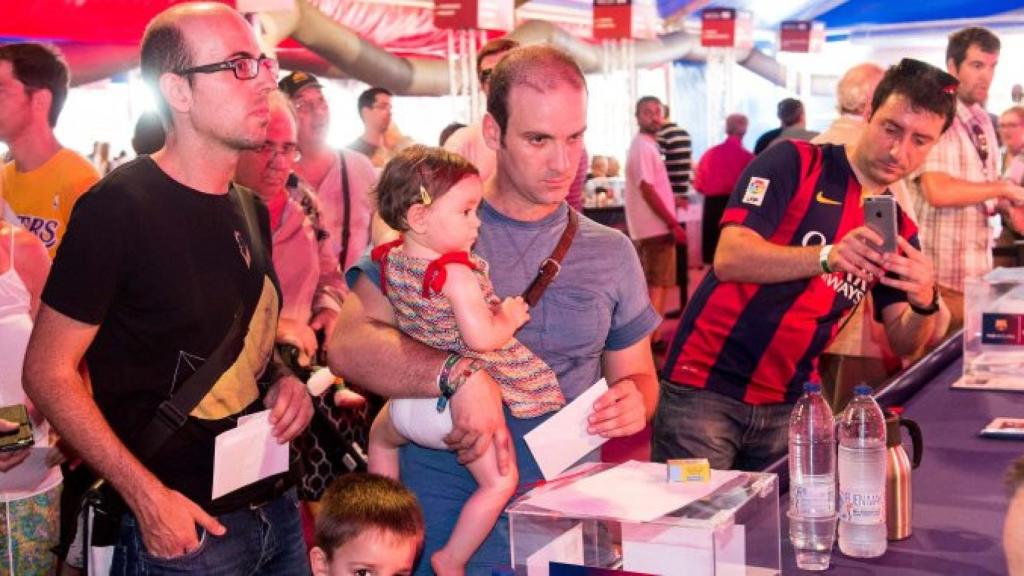 Una imatge d'arxiu de les eleccions del Barça