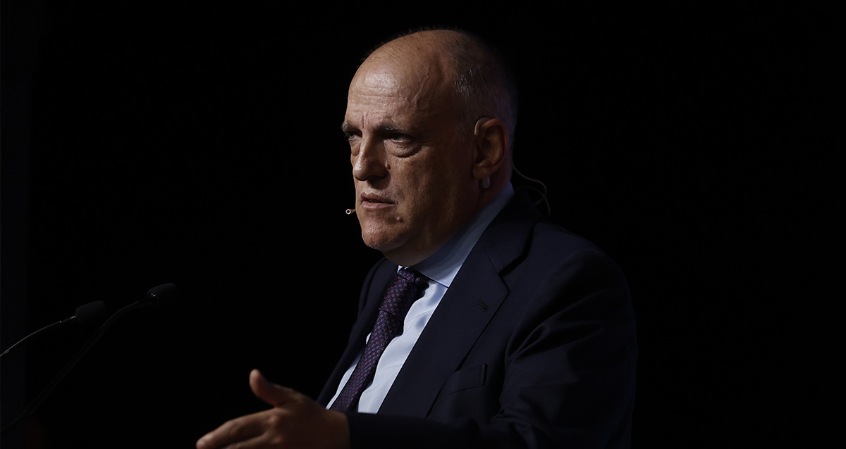 Javier Tebas, presidente de la Liga, reclama una nueva ley Beckham para pelear en el mercado / EFE