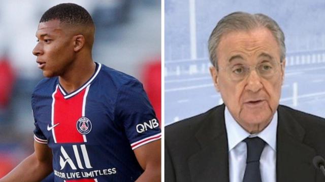 Montaje de Mbappé y Florenitno RRSS