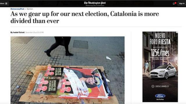 Coixet denuncia en 'The Washington Post' que Cataluña está más dividida que nunca