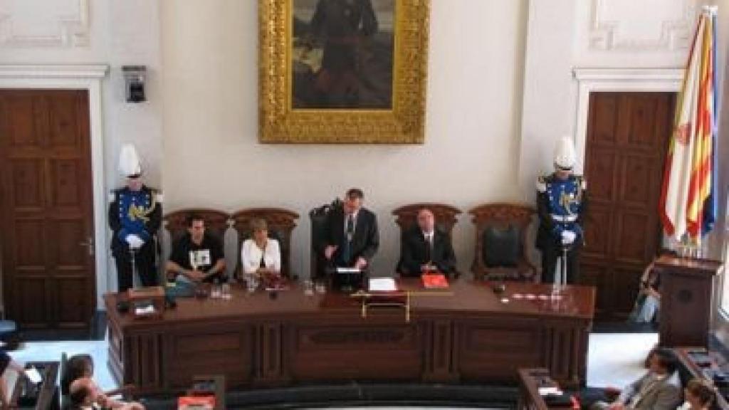 El alcalde de Reus, Carles Pellicer, durante una intervención en el Ayuntamiento de la ciudad