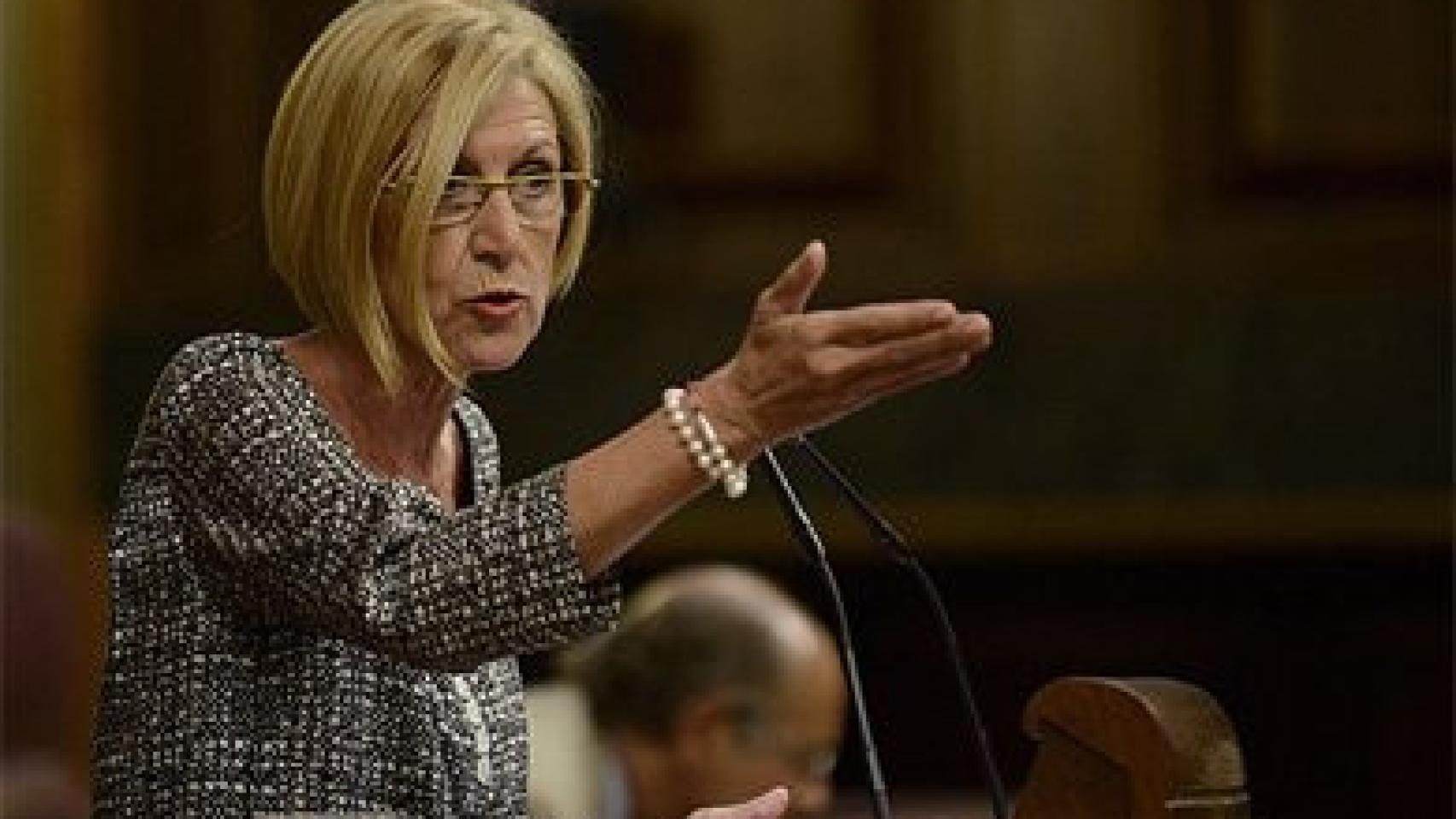 Rosa Díez, en el Congreso