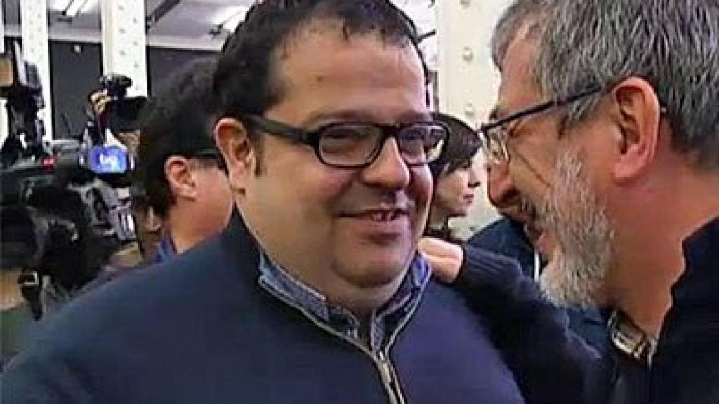 Joan Ignasi Elena, en la Assemblea Oberta organizada este sábado por ICV-EUiA