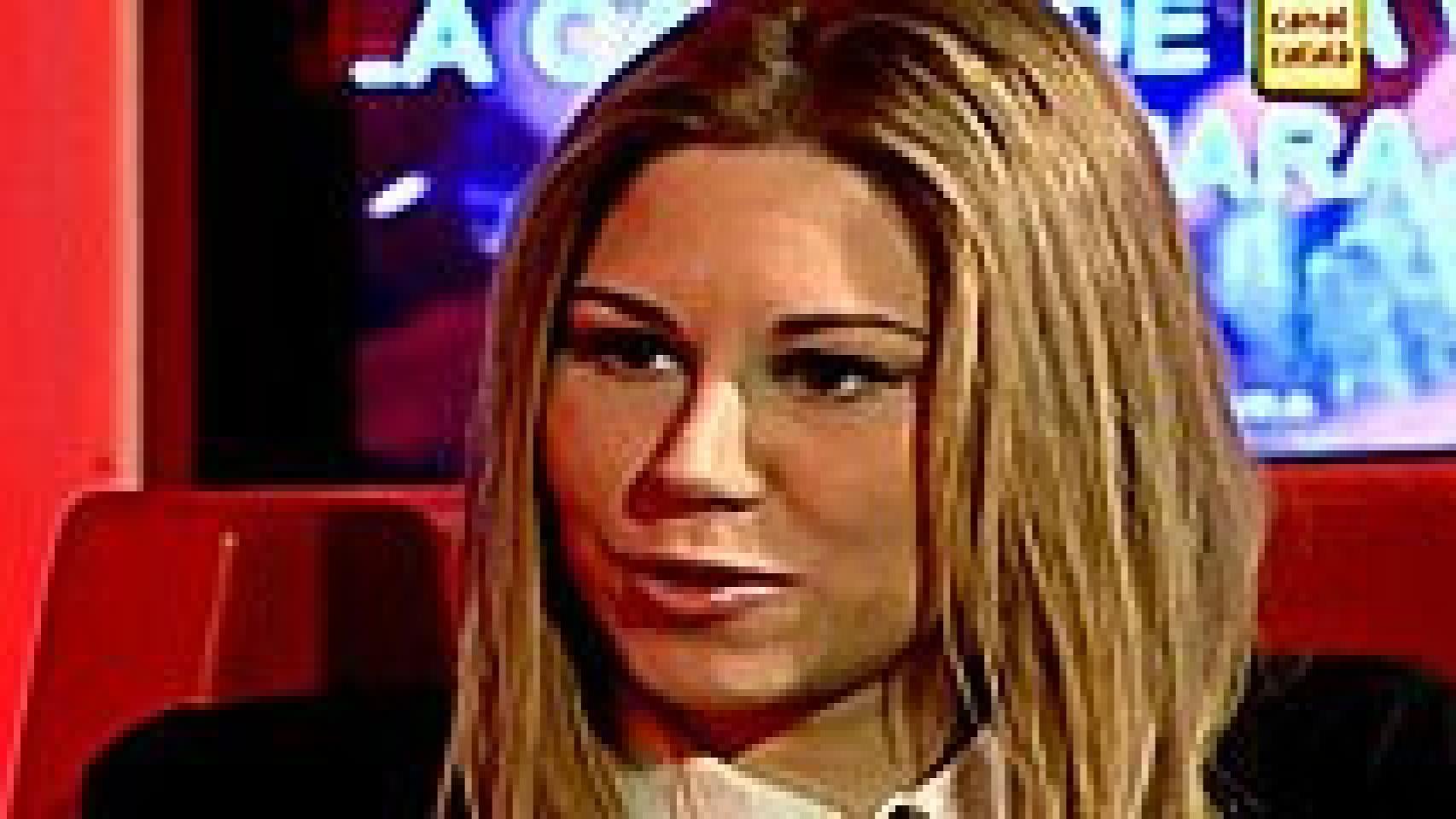 Tamara, durante la entrevista en Canal Català