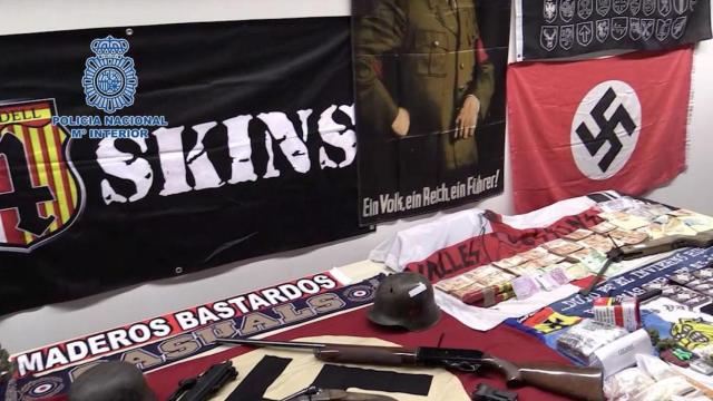 Imagen del material incautado a la banda desarticulada por la Policía Nacional / CNP