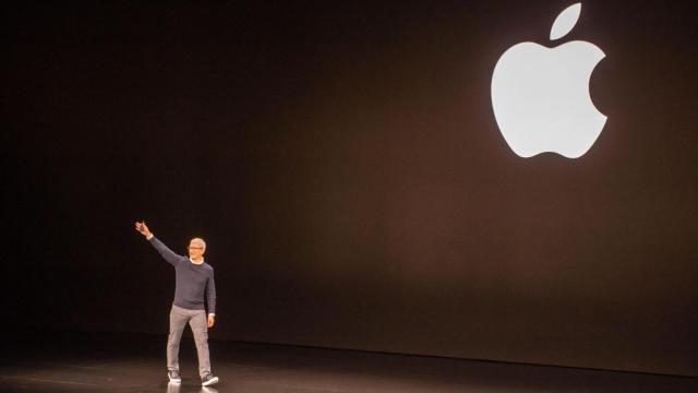 Tim Cook, en una de las presentaciones de Apple / EP