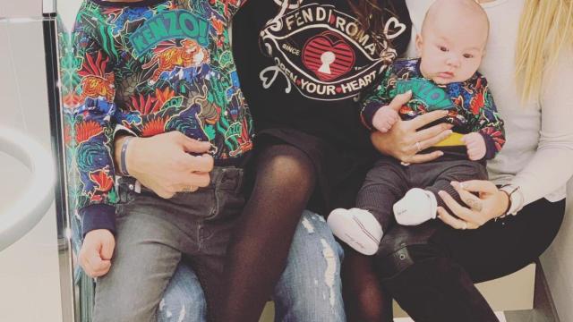 Luis Suárez con su mujer y sus tres hijos / INSTAGRAM